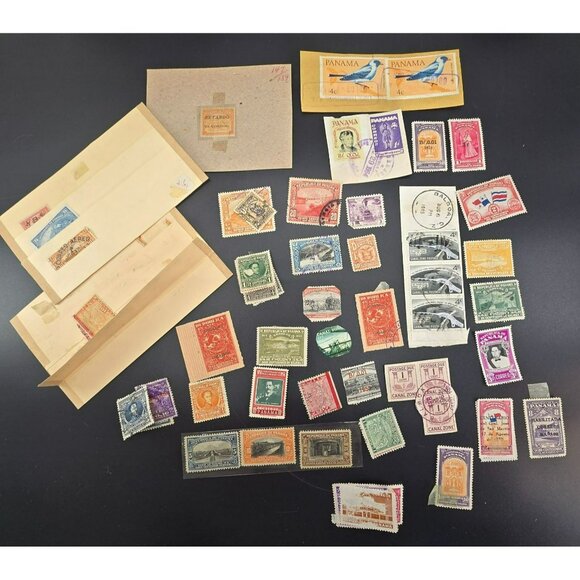 Vintage Panama & Canal Zone Postage Stamp Collection Lot LI3052 - Picture 1 of 16